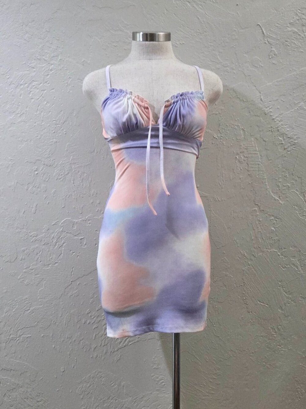 Tie-dye Bodycon Mini‎ Dress